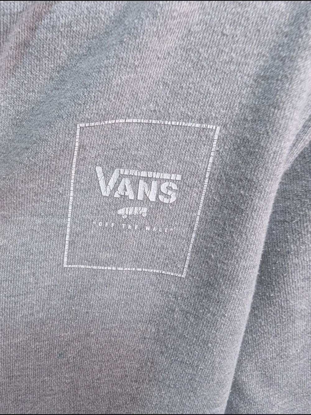 Vans Grey Full Zip Camo Logo Hoodie Youth Size 6